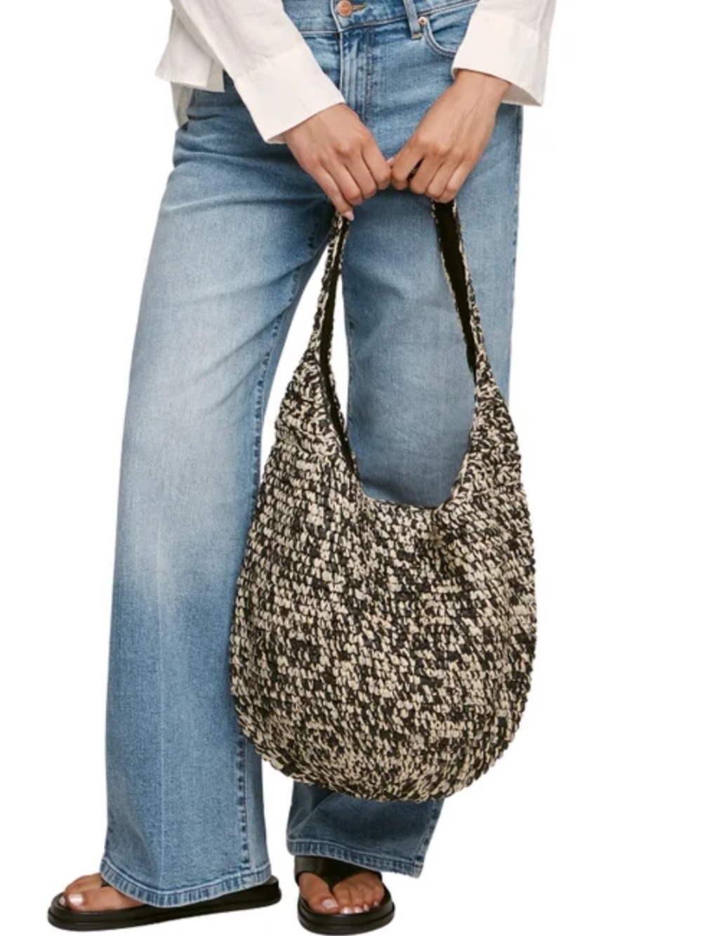 MARLED RAFFIA TOTE BAG